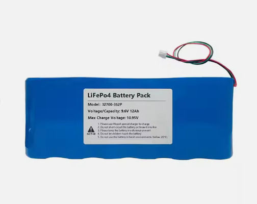 좋은 가격 9.6V 12Ah 재충전 가능한 실린더 32700 Lifepo4 배터리 팩 태양 경보 시스템 온라인으로