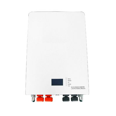 좋은 가격 2.56kwh 벽에 장착 된 Lifepo4 배터리 팩 25.6V 100AH 에너지 저장 시스템 온라인으로
